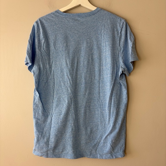Old Navy V-Neck Softwashed Blue Marled Short Sleeve T-Shirt Men's Large - Picture 2 of 5